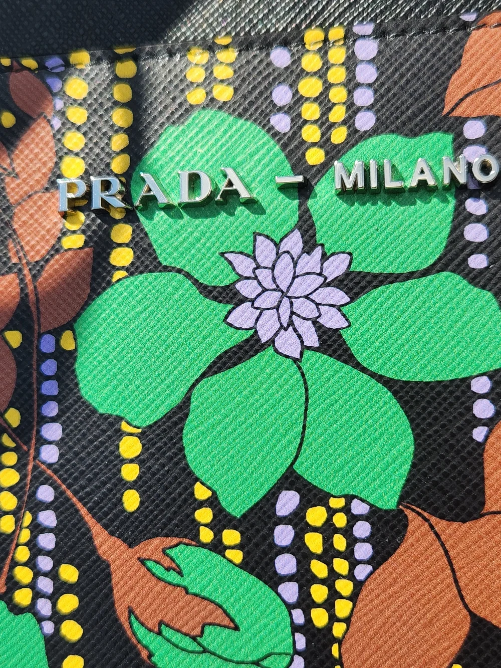 Prada Authentic Pouch & Floral Print Tablet Sleeve W Charms Bundle NIB
